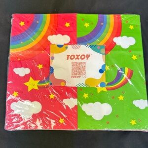 Oxo Colorful Rainbow and Cloud gift bags lunch bags sandwich bags treat bags new